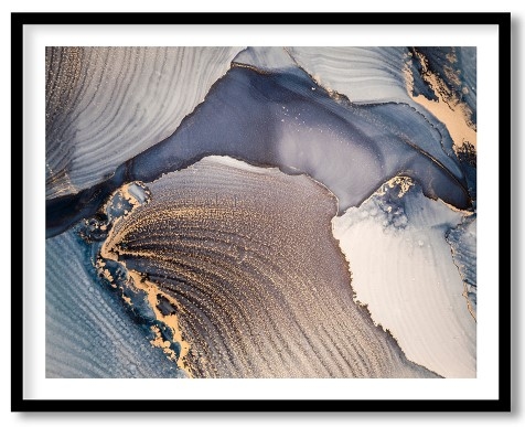 Waves With Gold Shimmer