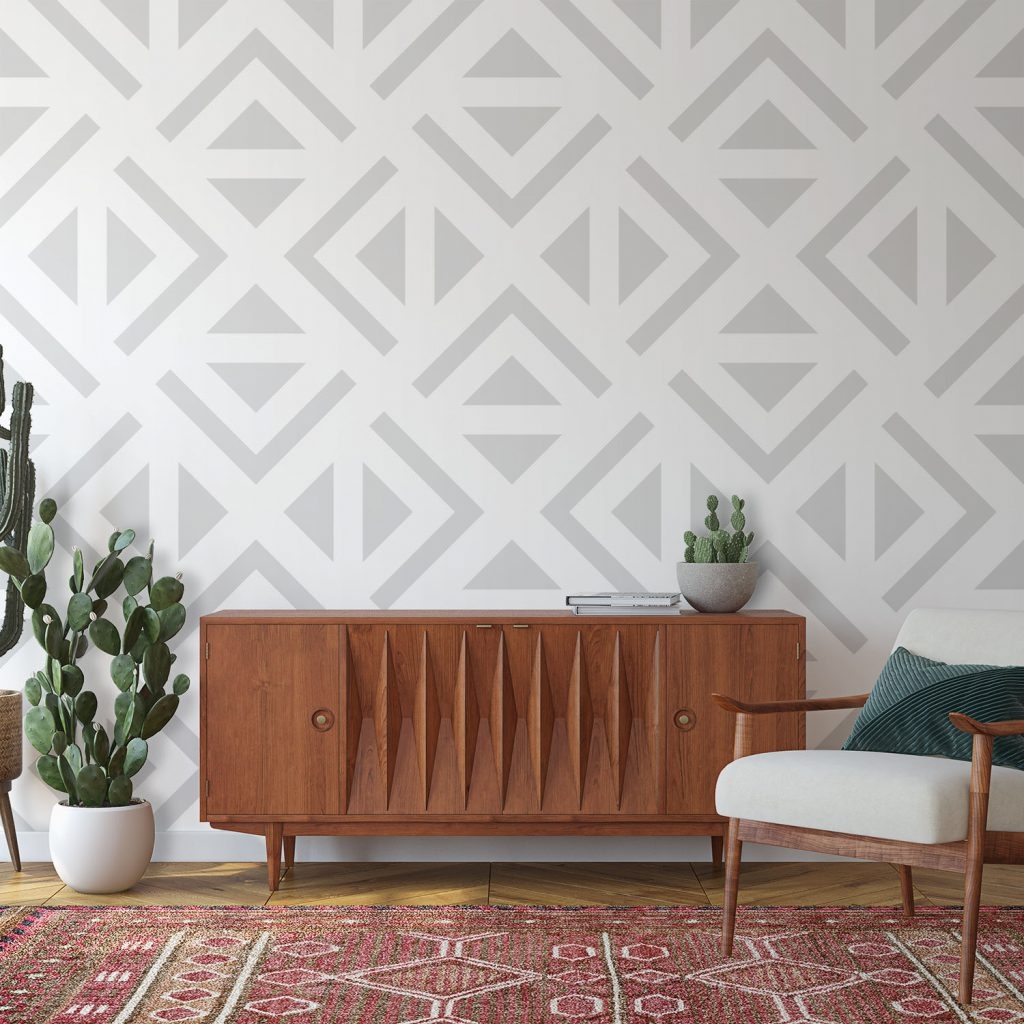 The Grid - Wall Mural, PVC free Wall Covering