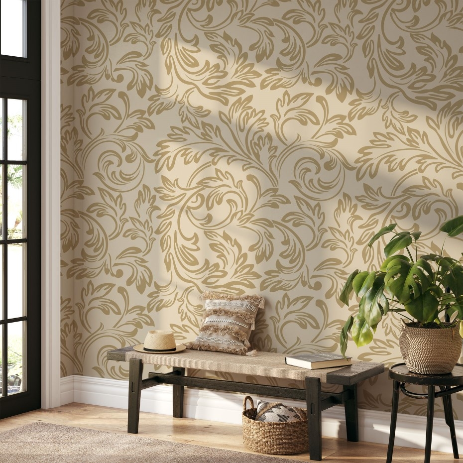 Snaky Plants - Wall Mural, PVC free Wall Covering
