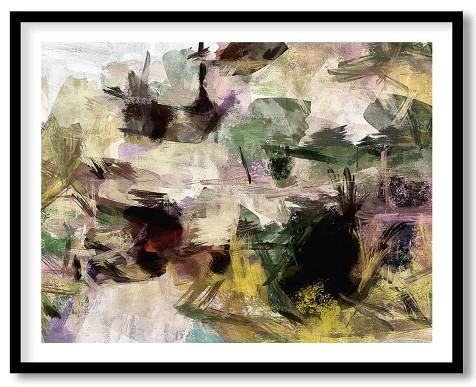 Leftover Paints On Palette