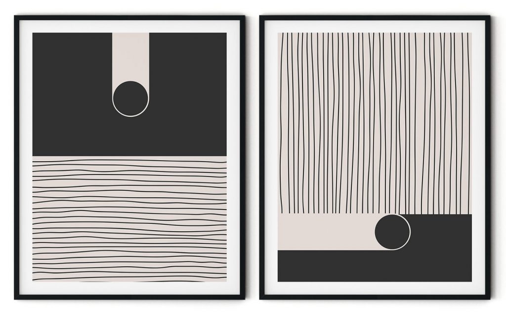 Vertical & horizental black lines