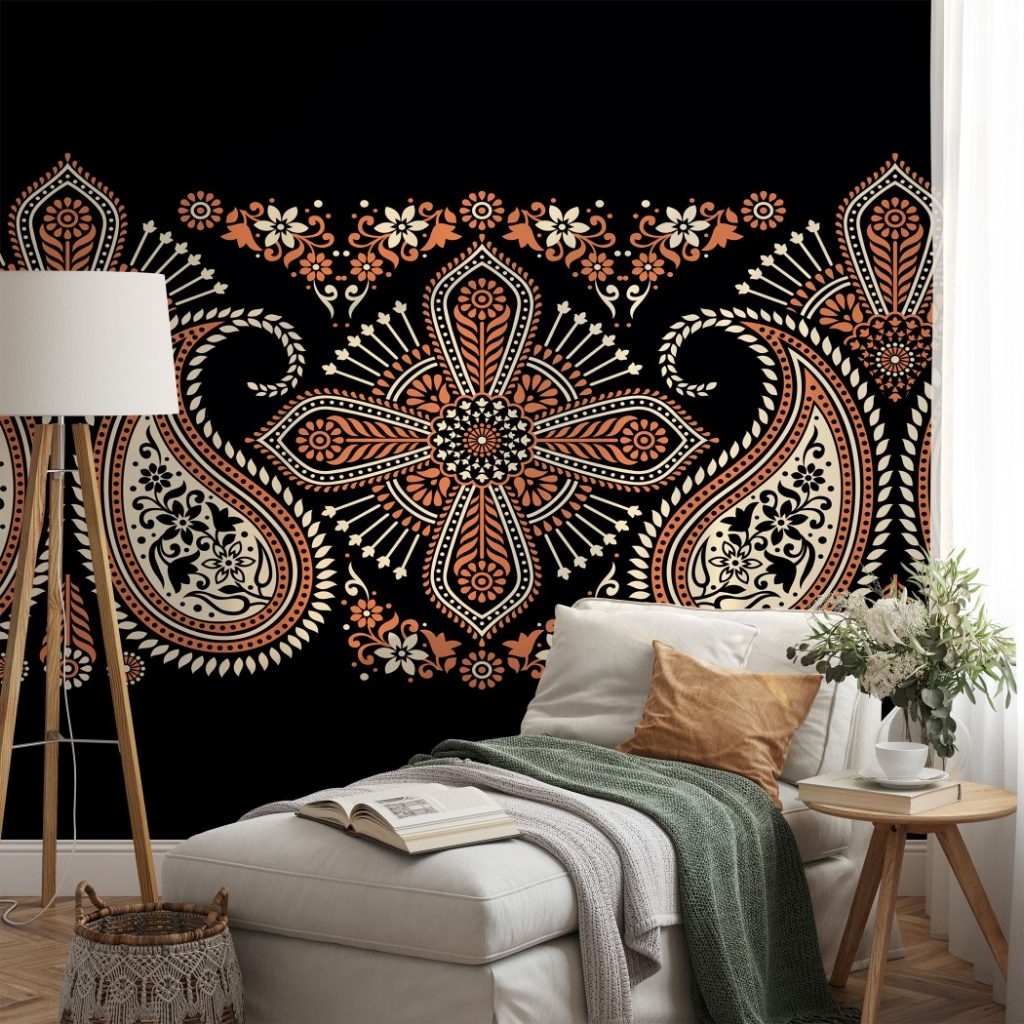 Paisley Ornament - Wall Mural, PVC free Wall Covering