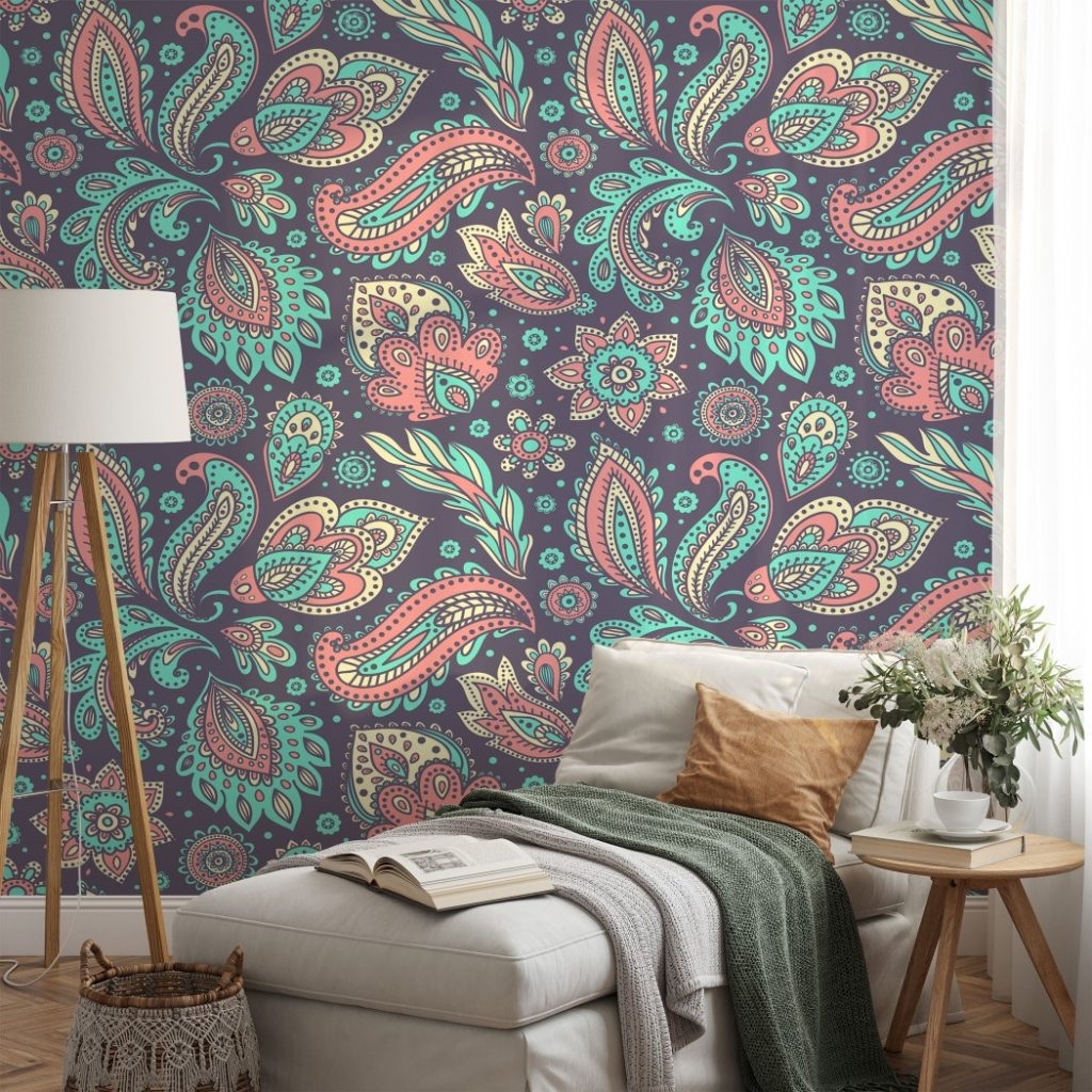 Flower All Over - Wall Mural, PVC free Wall Covering