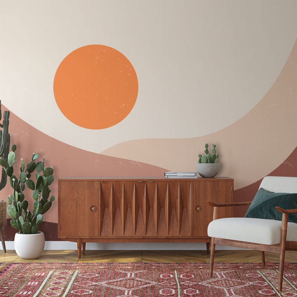 Happy Sun Day - Wall Mural, PVC free Wall Covering