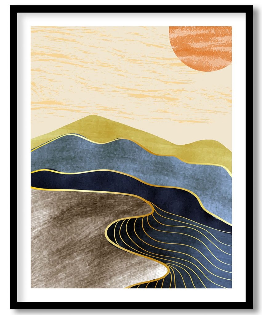 Desert Painted With Crayons