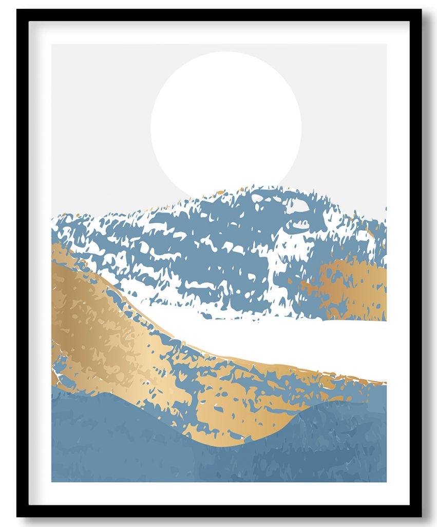 Frozen weather of mountains