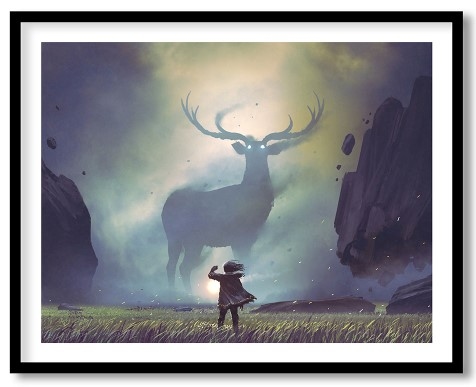 The magical connection between a deer & girl