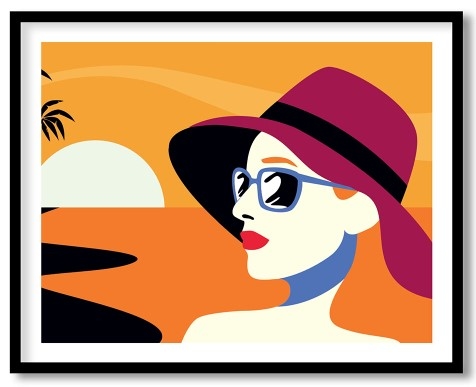 In a summer vacation