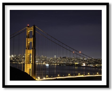 The famous golden gate bridge