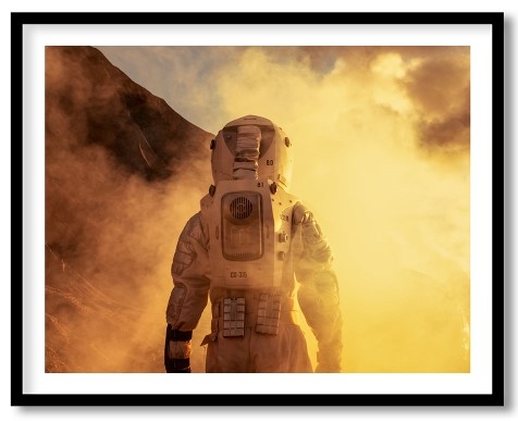 Astronaut at mars