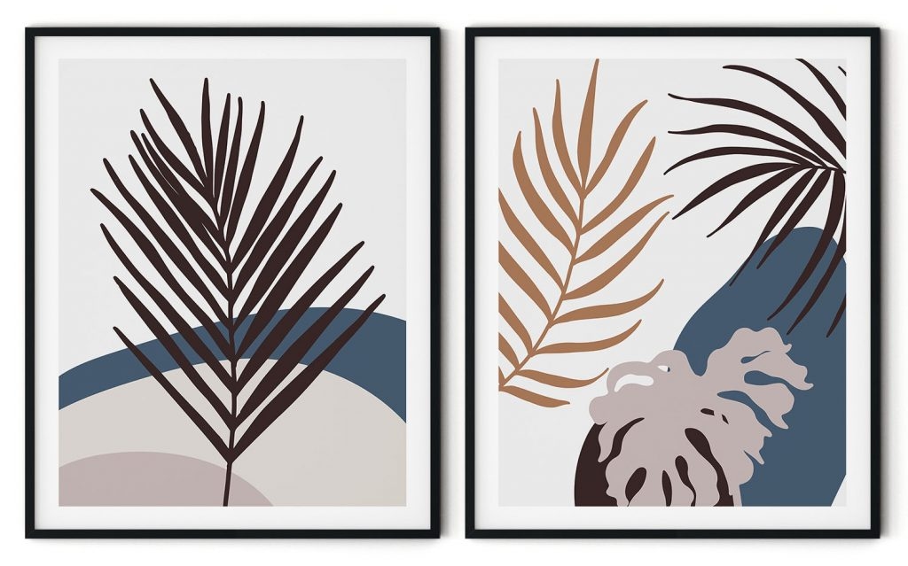 Palm leaves vs monstera leaves