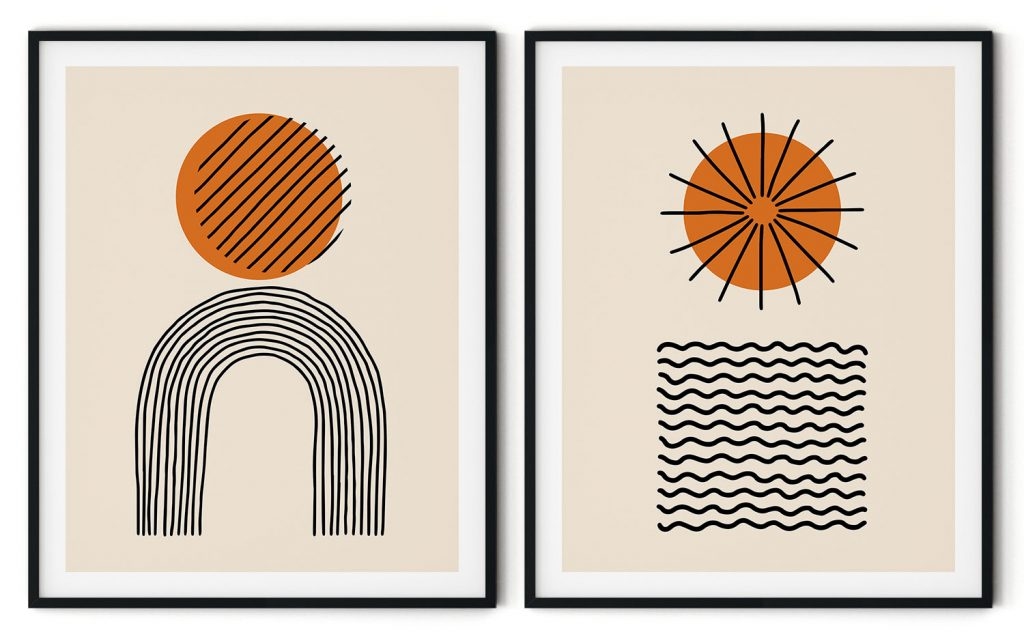 Boho modern abstract