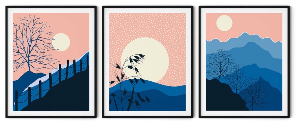 Glimpse Of Night In Mountains