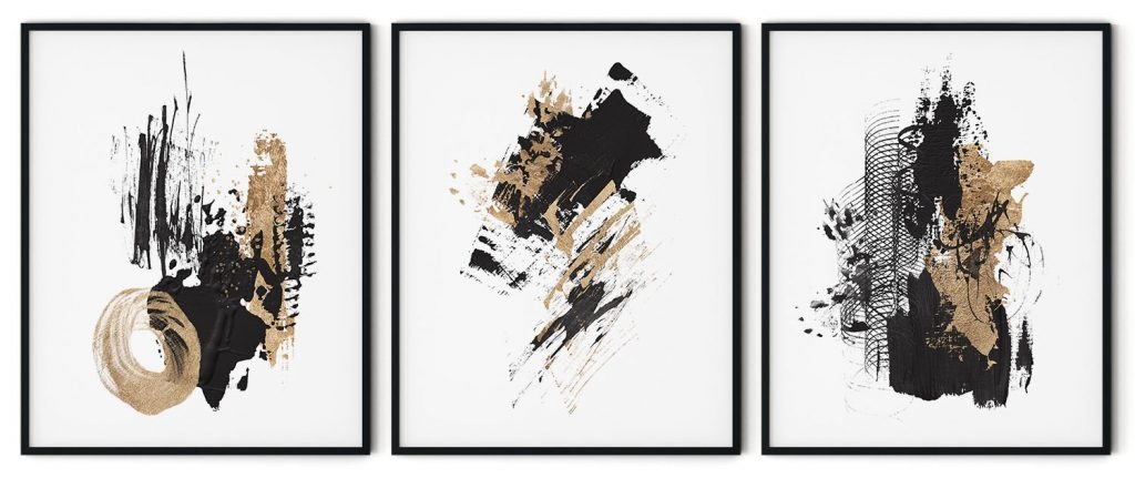 Black With Gloss Gold