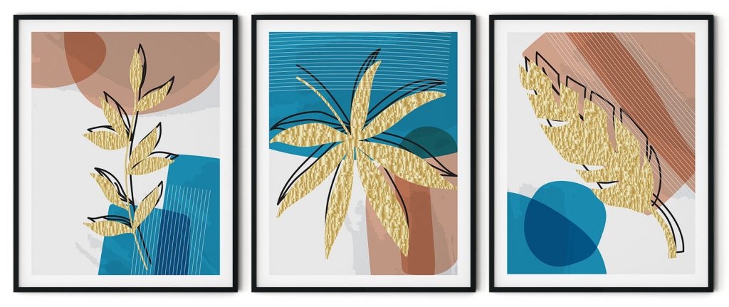 Leaves With Crumbled Gold