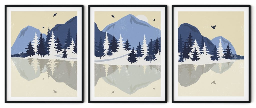 Enormous ice mountains