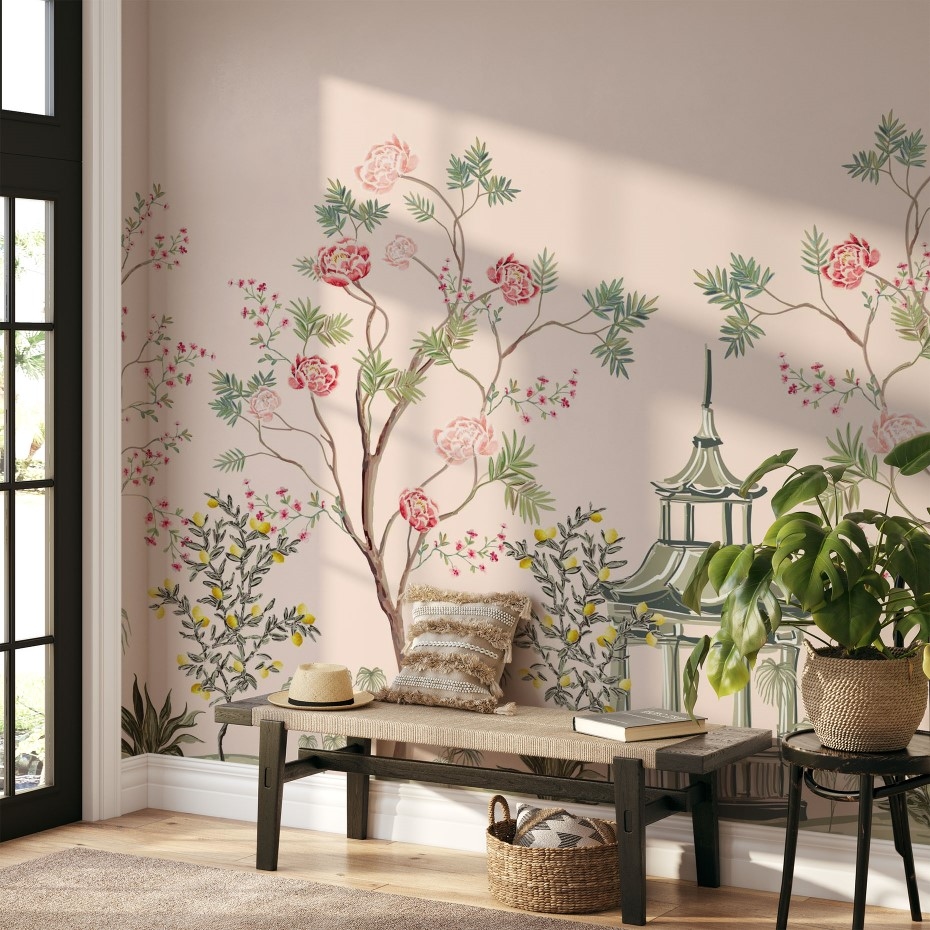 Forest rich garden landscape