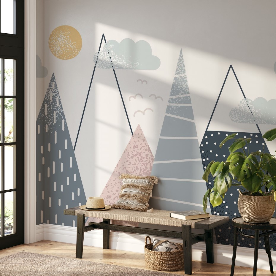 Childish figurative landscape