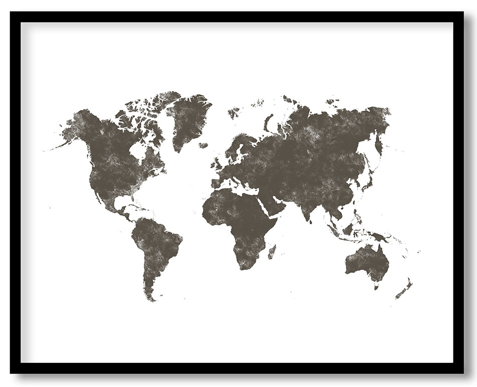 Portrait world map