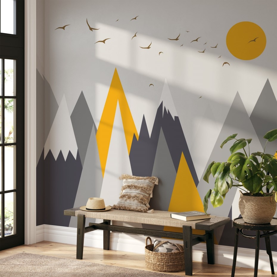 Scandinavian mountains landscape