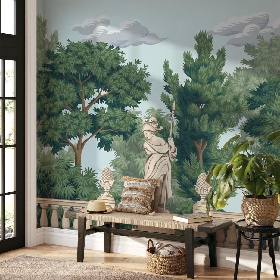 Marble sculpture vintage park