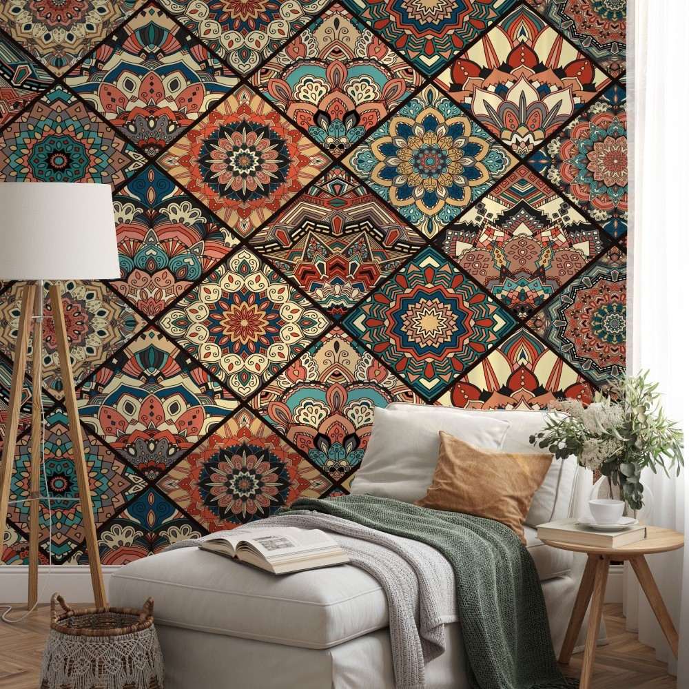 Prismatic floral pattern