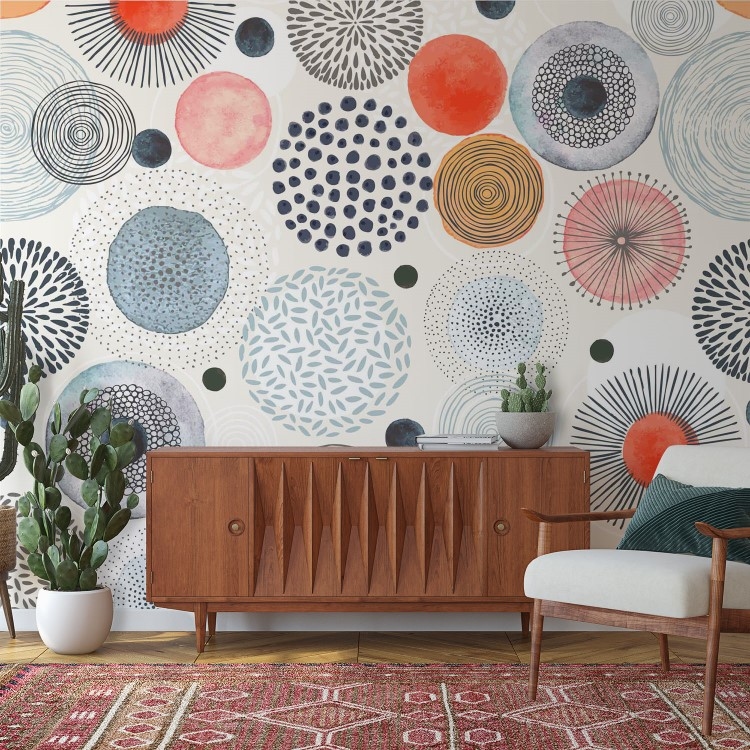 Abstraction doodle circles