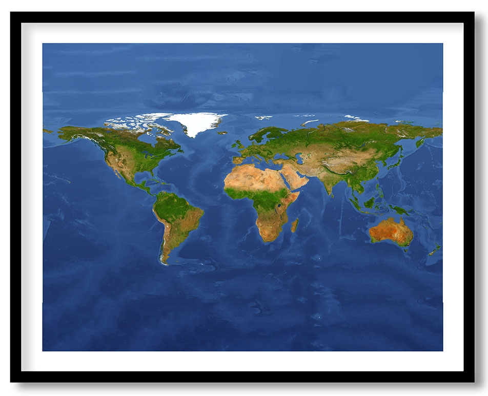 World map geographical