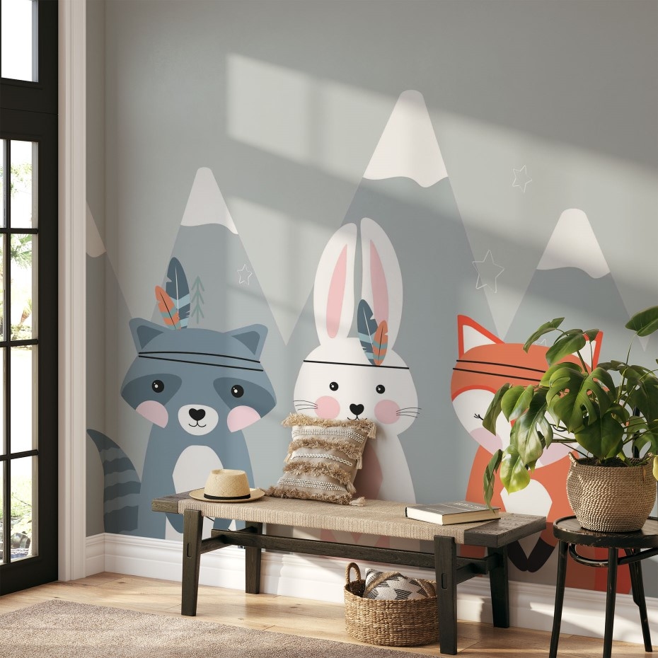 Childish cute animals