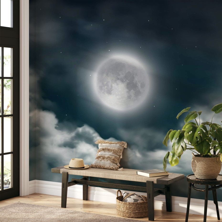 Twilight midnight landscape