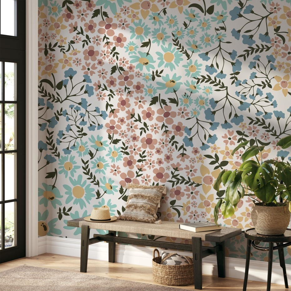 Seasonal flowers pattern