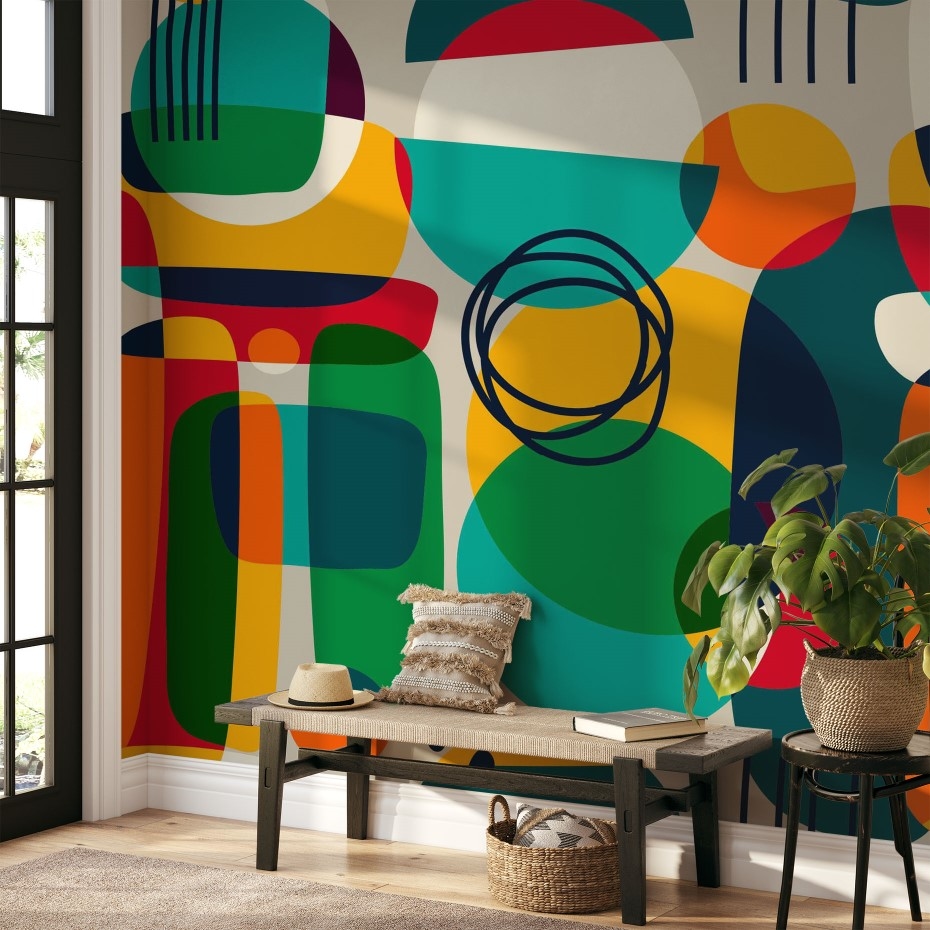 Modern geometrical abstract pattern