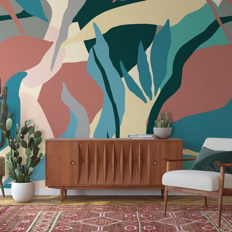 Artistic botanical abstract pattern