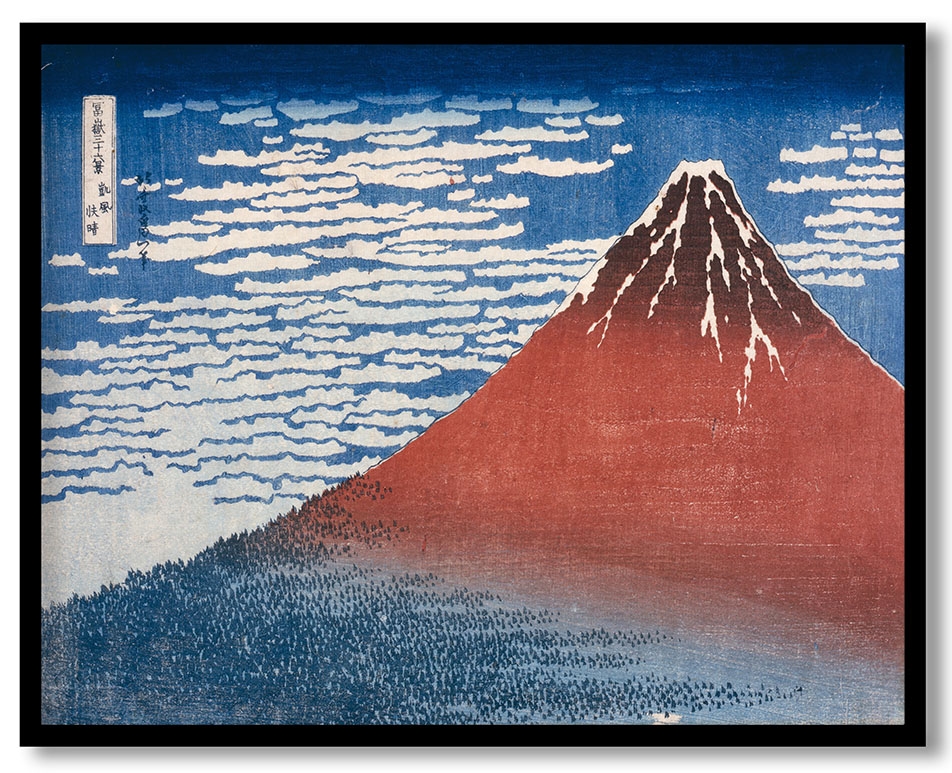 Fine Wind Clear Morning by katsushika Hokusai