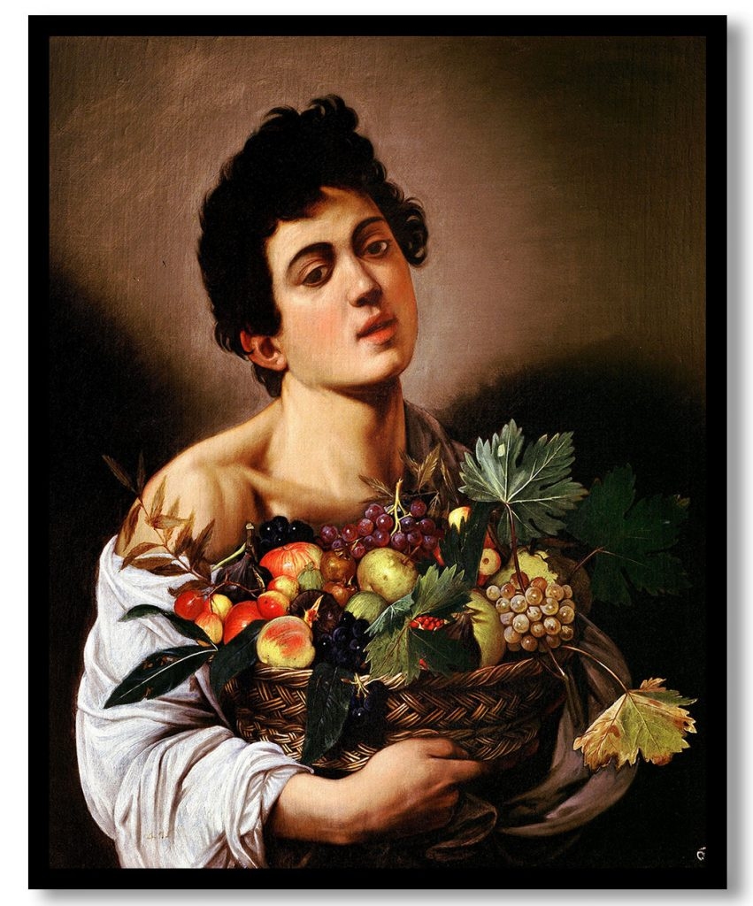 Boy with a Basket of Fruit by Caravaggio