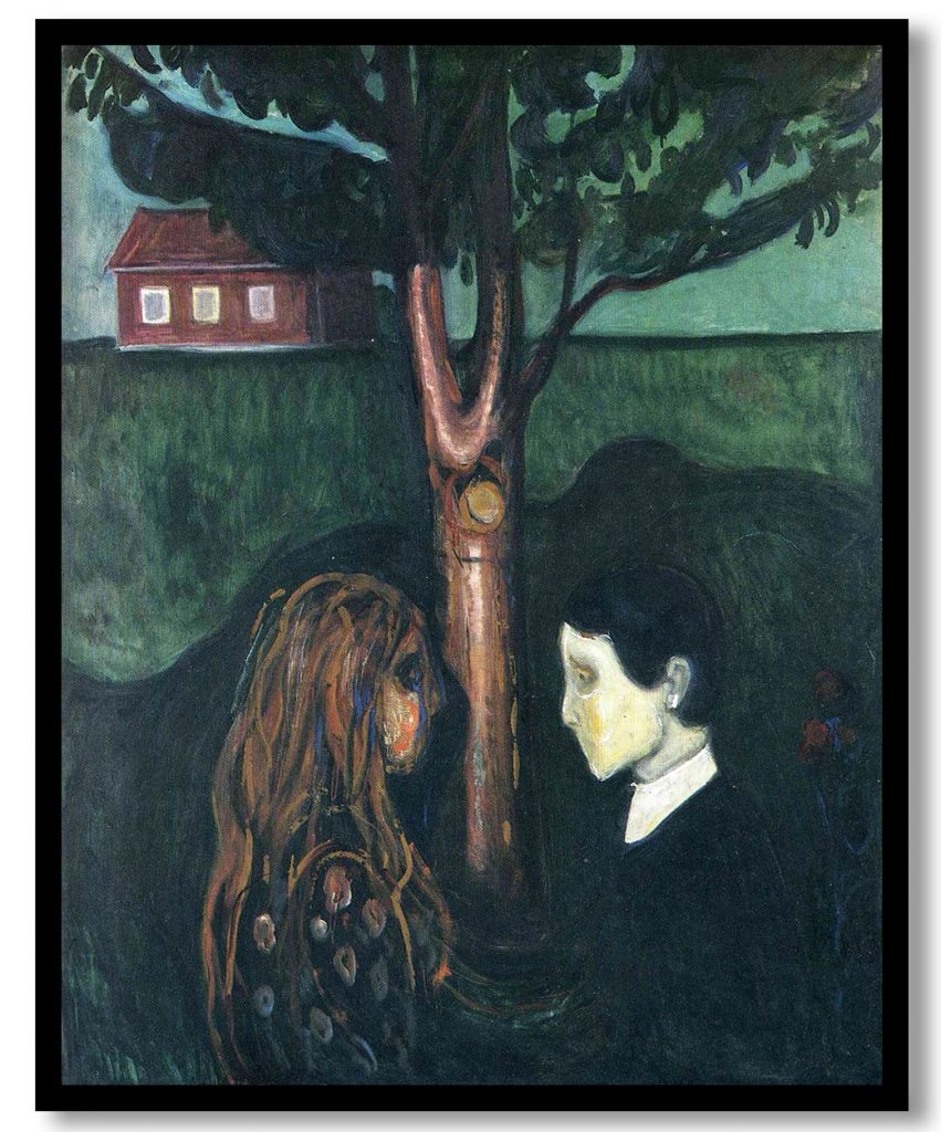 Eye in eye by Edvard Munch (1894)