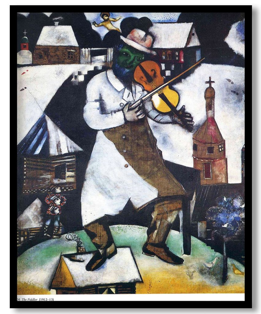 The fiddler by Marc Chagall (1913)