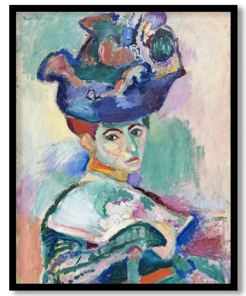 Woman with hat by Henri Matisse (1905)