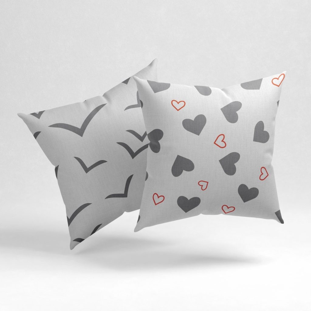 Set of 2 armor pale pattern cushion cover