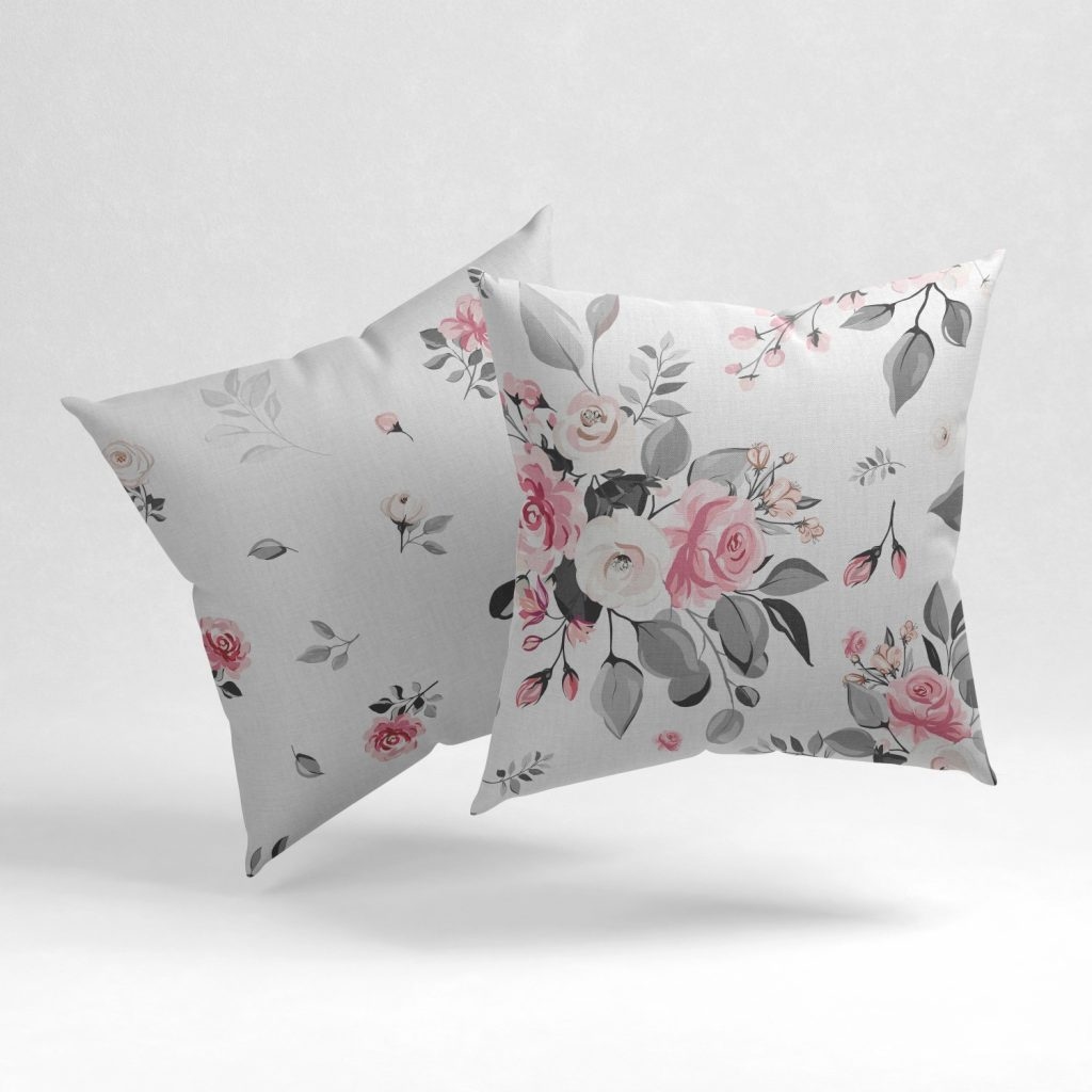 Set of 2 dusky floral cushion cover