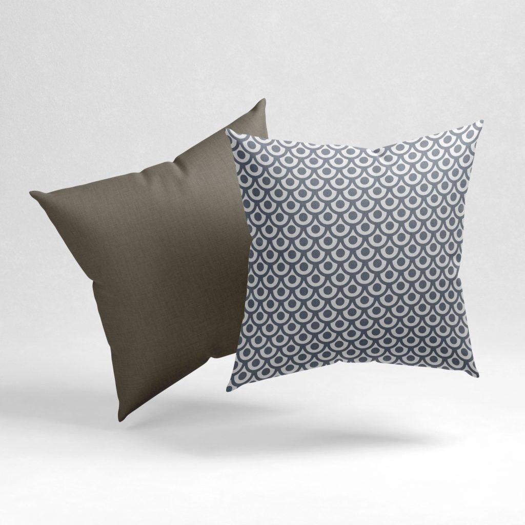 Set of 2 neutral seamless pattern cushion cover