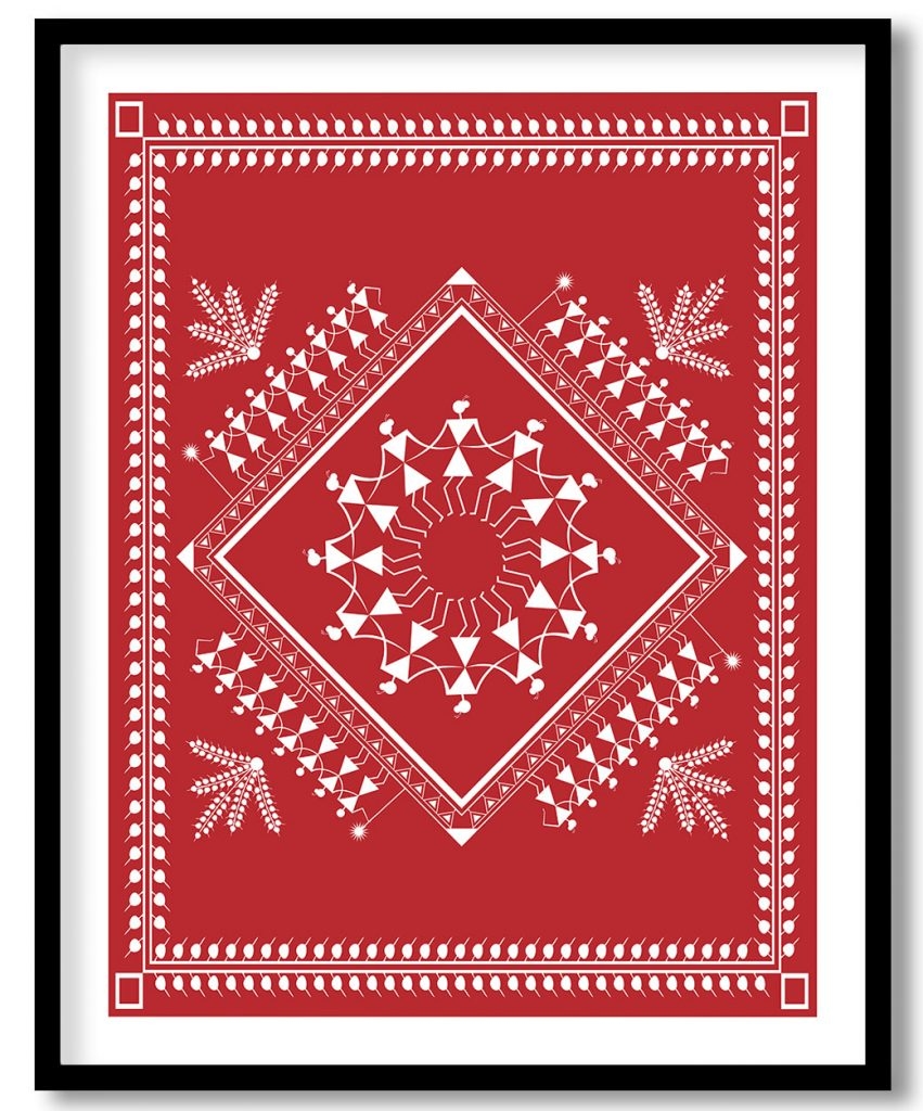 Indian tribal grim warli painting