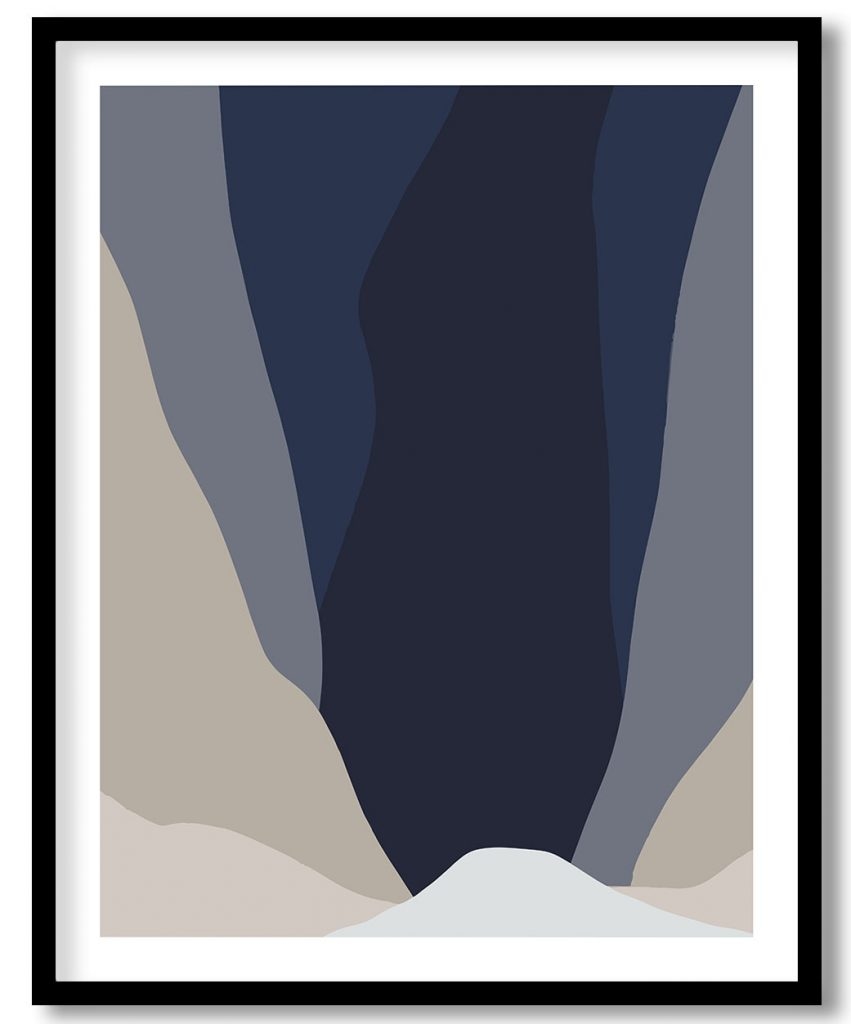 Blue Pastel composition #4