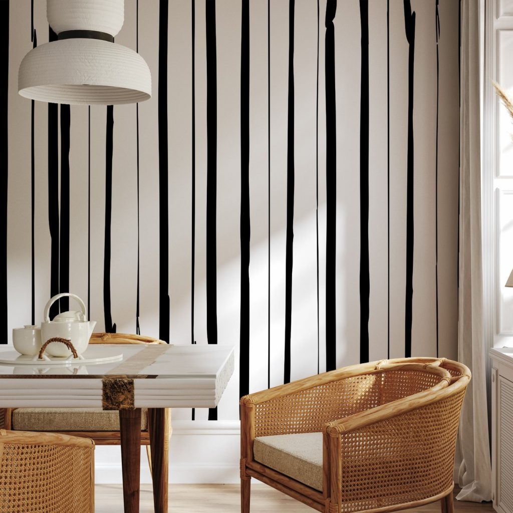 Black vertical stripes