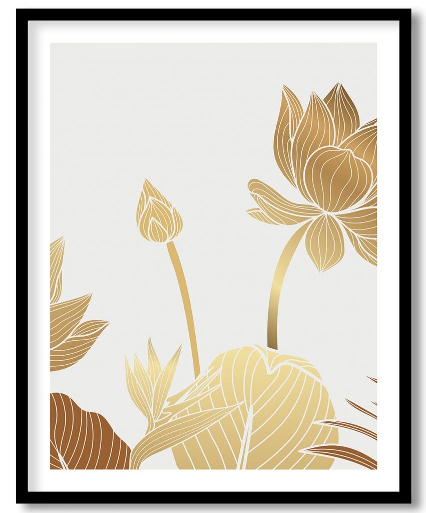 Flower Burst in Gold #03