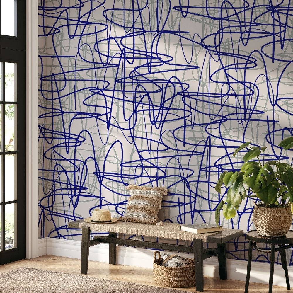 Blue stripes pattern