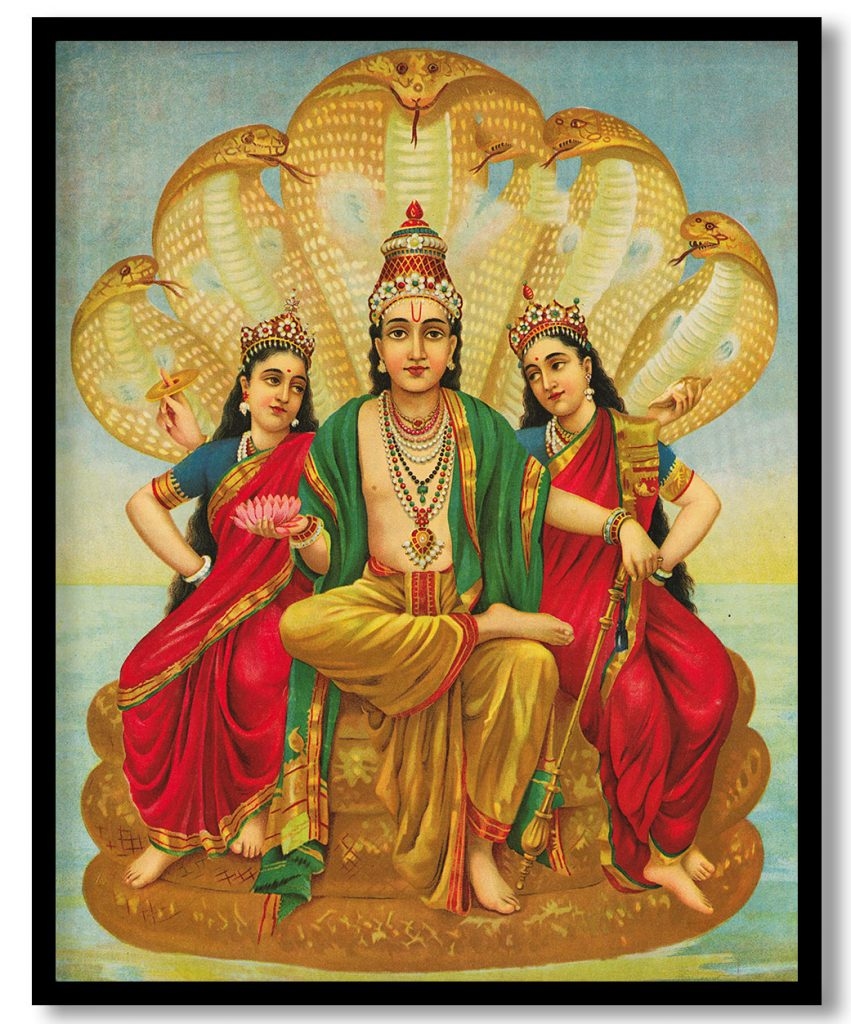 Sesha narayana by Raja Ravi Varma (1920)