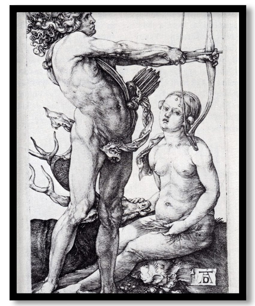 Apollo And Diana by Albrecht Durer (1502)