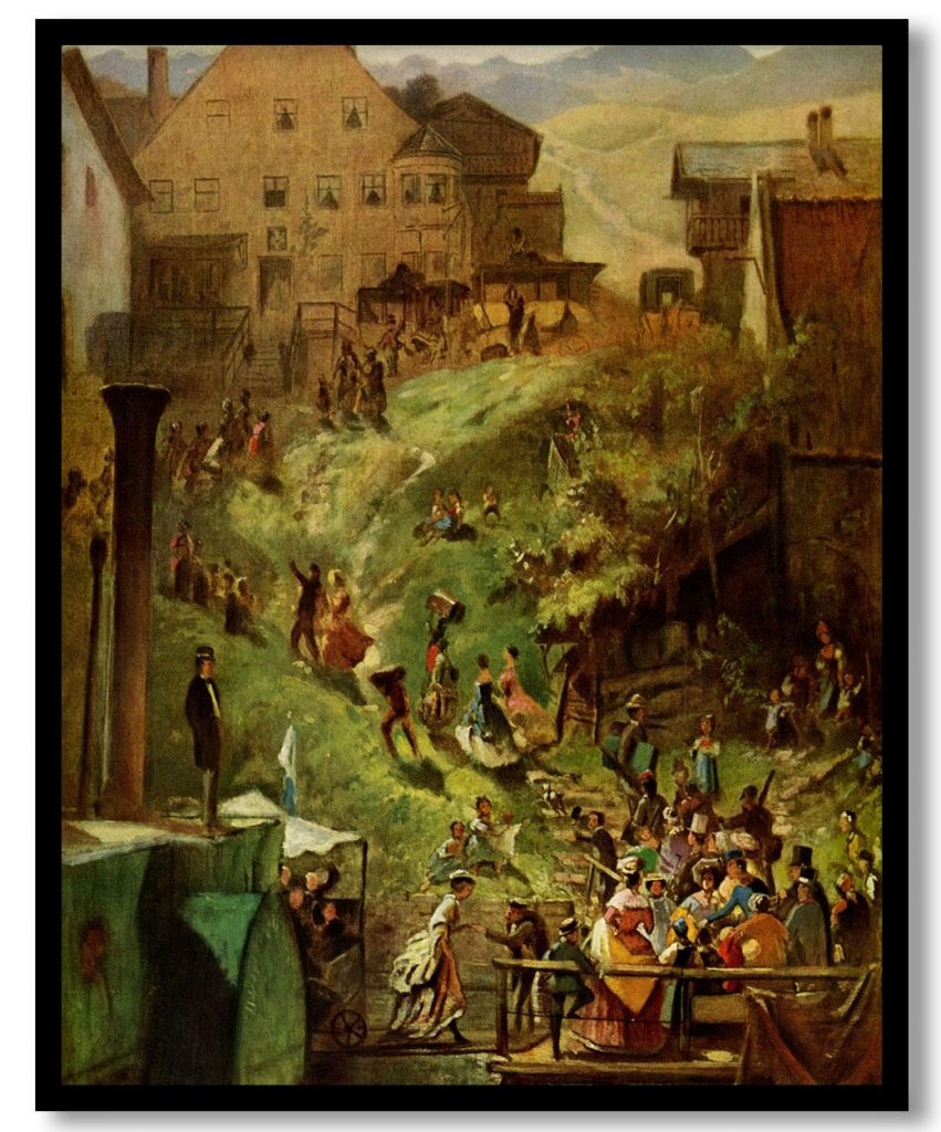 Arrival in Seeshaupt by Carl Spitzweg (1880)