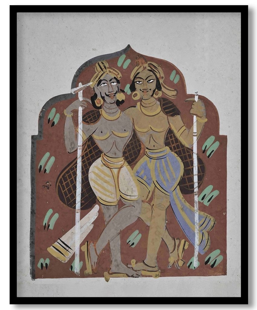 Shepherds by Nandalal Bose (1937)